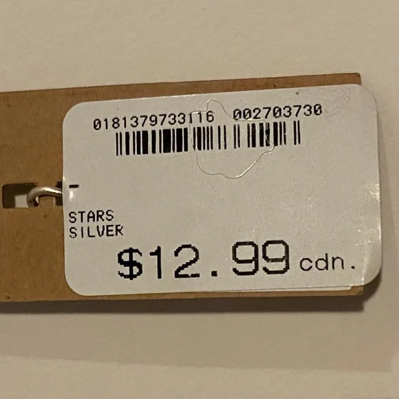 Silver Stars Two Sided Charm - Picture 4 of 4